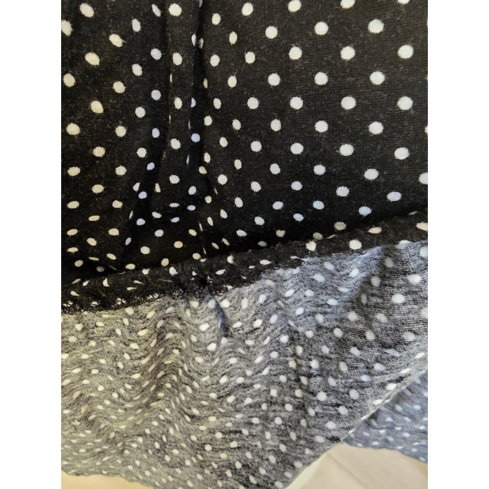Michael Kors Black & White Polka Dot Elastic Waist Blouse M - Picture 6 of 6
